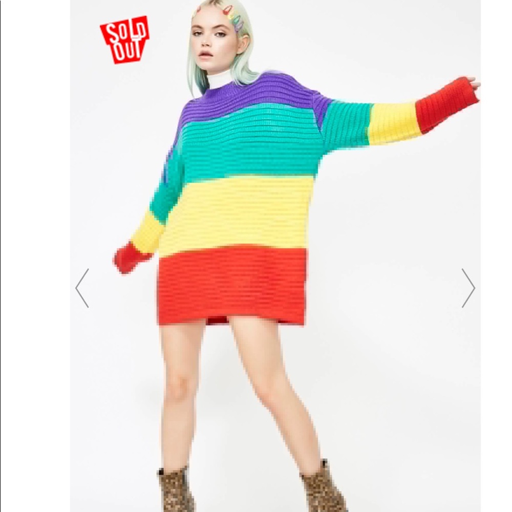 Rainbow Shirt Dress